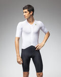 ALÉ Kolesarski kombinezon - TRIATHLON EAGLE TRI - bela/črna
