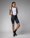 ALÉ Kolesarske kratke hlače z naramnicami - STRADA 2.0 PR-E - črna