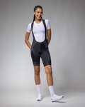 ALÉ Kolesarske kratke hlače z naramnicami - STRADA 2.0 PR-E - črna