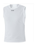 GORE Kolesarska majica brez rokavov - WINDSTOPPER BASE - bela