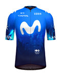 GOBIK Kolesarski dres s kratkimi rokavi - ODYSSEY MOVISTAR TEAM 2024 - modra/bela
