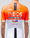GOBIK Kolesarski dres s kratkimi rokavi - ODYSSEY INEOS GRENADIERS 26 - bela/oranžna