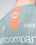 GOBIK Kolesarski dres s kratkimi rokavi - ODYSSEY NETCOMPANY INEOS 26 - zelena/oranžna