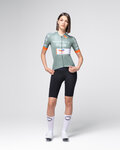 GOBIK Kolesarski dres s kratkimi rokavi - ODYSSEY NETCOMPANY INEOS 26 - zelena/oranžna