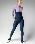 GOBIK Kolesarski dres z dolgimi rokavi zimski - HYDER BLEND WOMEN - vijolična/modra