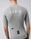 GOBIK Kolesarski dres s kratkimi rokavi - CX SOLID - siva