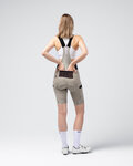 GOBIK Kolesarske kratke hlače z naramnicami - GRIT 3.0 - bež