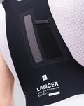 GOBIK Kolesarske kratke hlače z naramnicami - LANCER NETCOMPANY INEOS DIAMOND 26 - bela