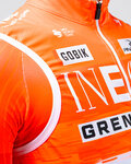 GOBIK Kolesarski brezrokavnik - PLUS 2.0 INEOS GRENADIERS 26 - bela/oranžna