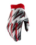 100% SPEEDLAB Kolesarske  rokavice z dolgimi prsti - RIDEFIT - rdeča/bela/črna