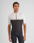 SPORTFUL Kolesarski dres s kratkimi rokavi - PISTA - bela/črna