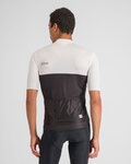SPORTFUL Kolesarski dres s kratkimi rokavi - PISTA - bela/črna