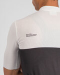 SPORTFUL Kolesarski dres s kratkimi rokavi - PISTA - bela/črna