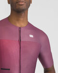 SPORTFUL Kolesarski dres s kratkimi rokavi - LIGHT - vijolična/bordo