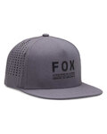 FOX Kolesarska kapa - NON STOP TECH SNAPBACK - siva