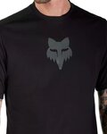 FOX Kolesarski dres s kratkimi rokavi - RANGER HEAD - črna