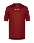 FOX Kolesarski dres s kratkimi rokavi - RANGER WORDMARK - rdeča