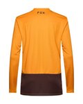 FOX Kolesarski dres z dolgimi rokavi poletni - RANGER LS HEAD - rjava