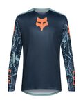 FOX Kolesarski dres z dolgimi rokavi poletni - RANGER IMAGE PRINT LS - modra/svetlo modra