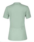 SCOTT Kolesarski dres s kratkimi rokavi - TRAIL FLOW ZIP SS W - svetlo zelena