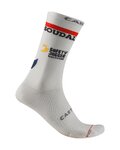 CASTELLI Kolesarske klasične nogavice - ROSSO CORSA PRO 18 SOUDAL QUICK-STEP 2026 - bela