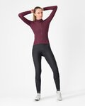 CASTELLI Kolesarski dres z dolgimi rokavi zimski - ESPRESSO THERMAL W LS - rdeča
