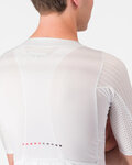 CASTELLI Kolesarski dres s kratkimi rokavi - AERO RACE 8S - bela