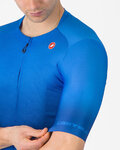 CASTELLI Kolesarski dres s kratkimi rokavi - UPF - modra