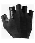 CASTELLI Kolesarske rokavice s kratkimi prsti - ESPRESSO - črna