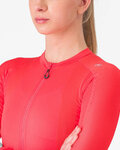 CASTELLI Kolesarski dres z dolgimi rokavi poletni - ESPRESSO - rdeča