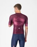 CASTELLI Kolesarski dres s kratkimi rokavi - CLIMBER'S A/C - bordo