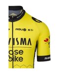 AGU Kolesarski dres s kratkimi rokavi - REPLICA VISMA | LEASE A BIKE 2024 - rumena/črna