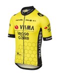 AGU Kolesarski dres s kratkimi rokavi - REPLICA VISMA | LEASE A BIKE 2024 - rumena/črna