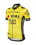 AGU Kolesarski dres s kratkimi rokavi - REPLICA VISMA | LEASE A BIKE W 2024 - rumena/črna