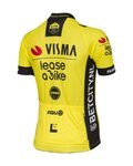 AGU Kolesarski dres s kratkimi rokavi - REPLICA VISMA | LEASE A BIKE W 2024 - rumena/črna