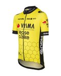 AGU Kolesarski dres s kratkimi rokavi - REPLICA VISMA | LEASE A BIKE K 2024 - rumena/črna
