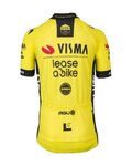 AGU Kolesarski dres s kratkimi rokavi - REPLICA VISMA | LEASE A BIKE K 2024 - rumena/črna