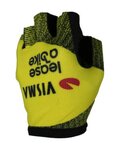 RAPIDGEAR Kolesarske rokavice s kratkimi prsti - VISMA TDF25 REPLICA GLOVES - rumena/črna