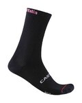 CASTELLI Kolesarske klasične nogavice - GIRO LOGO 18 - črna