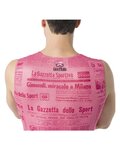 CASTELLI Kolesarska  majica brez rokavov - GAZZETTA DELLO SPORT - rožnata