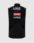 PISSEI Kolesarski brezrokavnik - UAE TEAM EMIRATES - XRG 2025 OFFICIAL WATERPROOF - črna