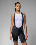ALÉ Kolesarske kratke hlače z naramnicami - STRADA 2.0 PR-E - črna/bela