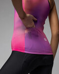 ALÉ Kolesarski dres brez rokavov - AURORA PRAGMA - rožnata/vijolična