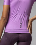 ALÉ Kolesarski dres s kratkimi rokavi - COLOR BLOCK PRAGMA - vijolična