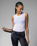 ALÉ Kolesarska  majica brez rokavov - VELO ACTIVE INTIMO - bela