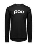POC Kolesarska  majica z dolgimi rokavi - TEE LS - črna
