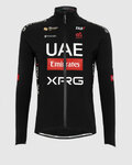 PISSEI Kolesarska  podaljšana jakna - UAE TEAM EMIRATES - XRG 2025 GIACCA PRIMAPELLE OFFICIAL - črna