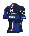 ALÉ Kolesarski dres s kratkimi rokavi - GROUPAMA FDJ 2025 - modra