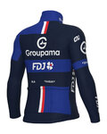 ALÉ Kolesarska  podaljšana jakna - GROUPAMA FDJ 2025 WINTER - modra
