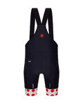 SANTINI Kolesarske kratke hlače z naramnicami - TOUR DE FRANCE - BIB SHORTS - črna